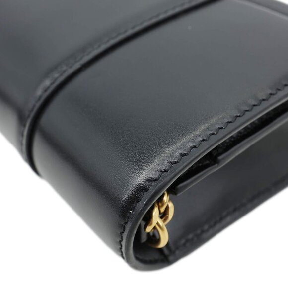 Balenciaga Hourglass Shiny Box Calfskin Leather Wallet On Chain Shoulder Bag - Picture 5 of 15